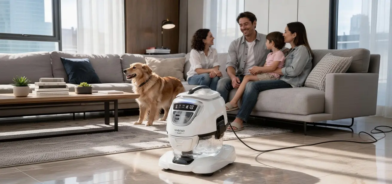 Famille dans une appartement avec le Vivenso Touch