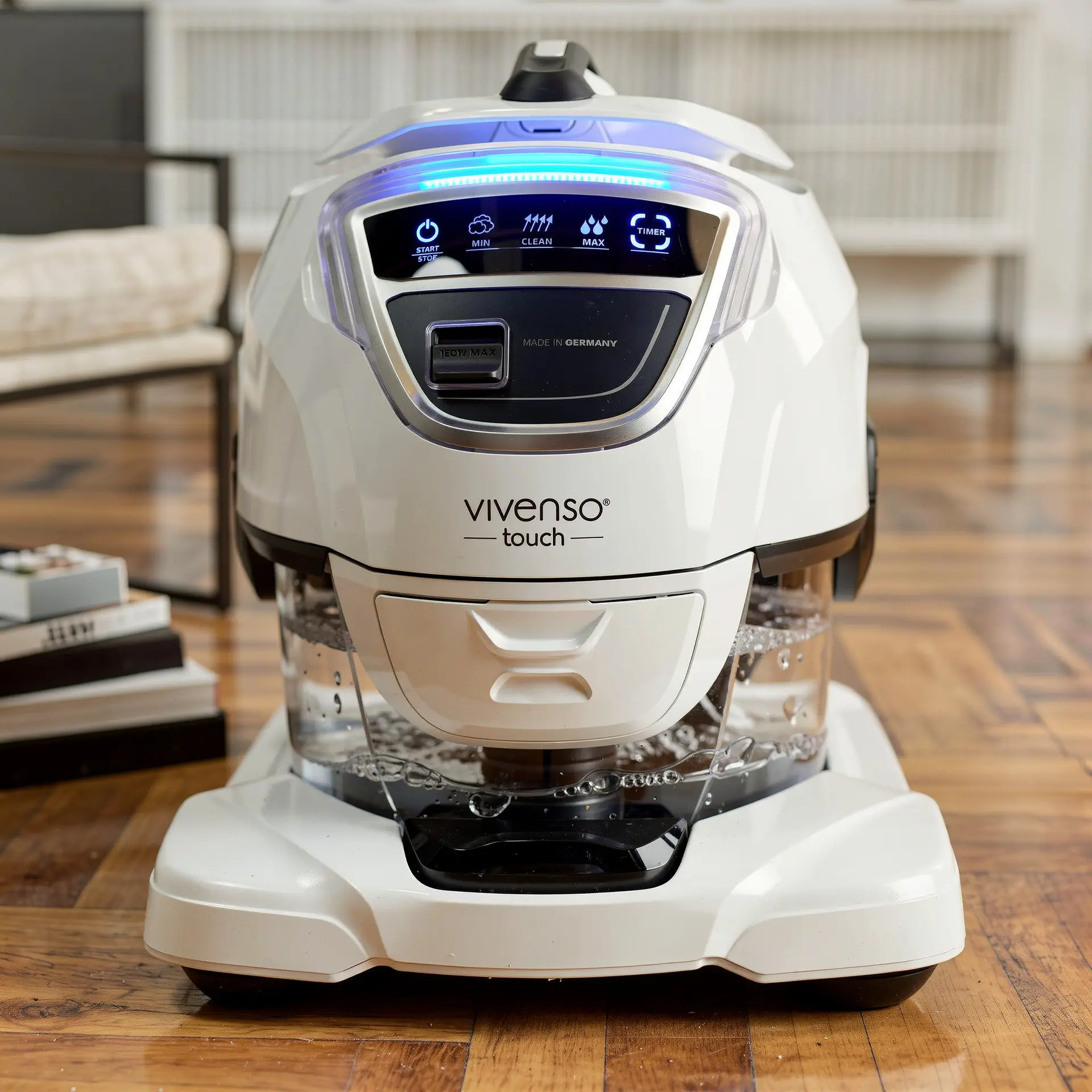 Système Vivenso Touch utilisé pour nettoyage en profondeur